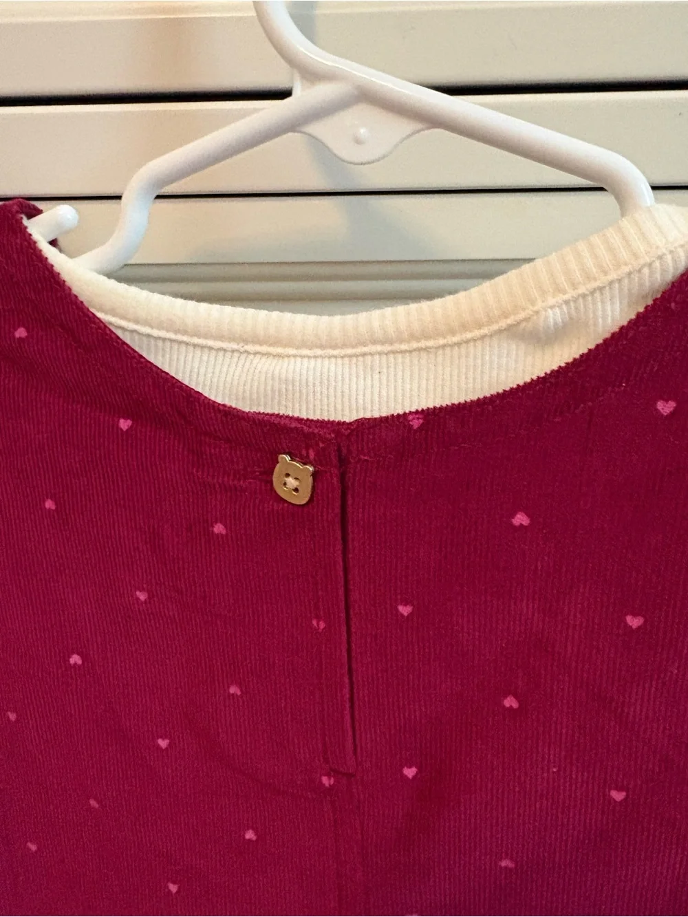 Baby Gap Cream Top with Corduroy jumper dress